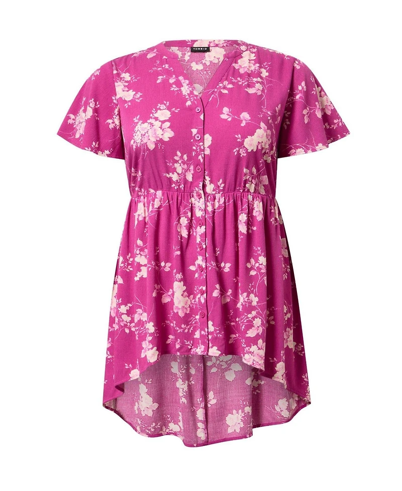Torrid Plus Lexie Babydoll Tunic