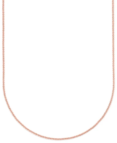 Sparkle Chain 18" Necklace in 10k Rose Gold (2mm), Macy's Exclusive