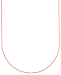 Sparkle Chain 18" Necklace in 10k Rose Gold (2mm), Macy's Exclusive