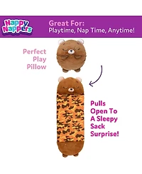Happy Nappers Benny the Bear Medium 2-in-1 Weighted Plush