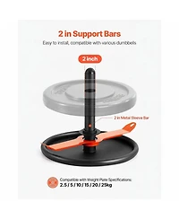 Sugift Compact Steel Push Pull Weight Sled with Harness for 2 Inch Weight Plates