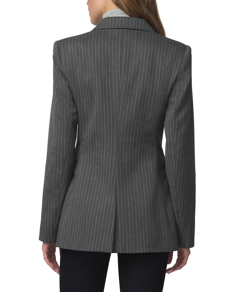 Joe's Jeans Women's Mecah Pinstripe Polyester/Wool-Blend Unlined Blazer