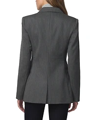 Joe's Jeans Women's Mecah Pinstripe Polyester/Wool-Blend Unlined Blazer