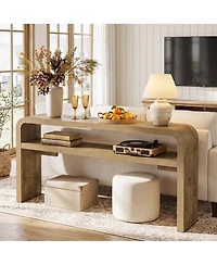 Tribesigns 63" Console Table for Entryway, Narrow Long Sofa Table