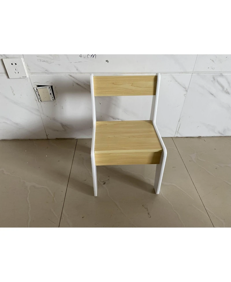 Slickblue Wooden Kids Desk and Chair Set for Study, Drawing and Playroom