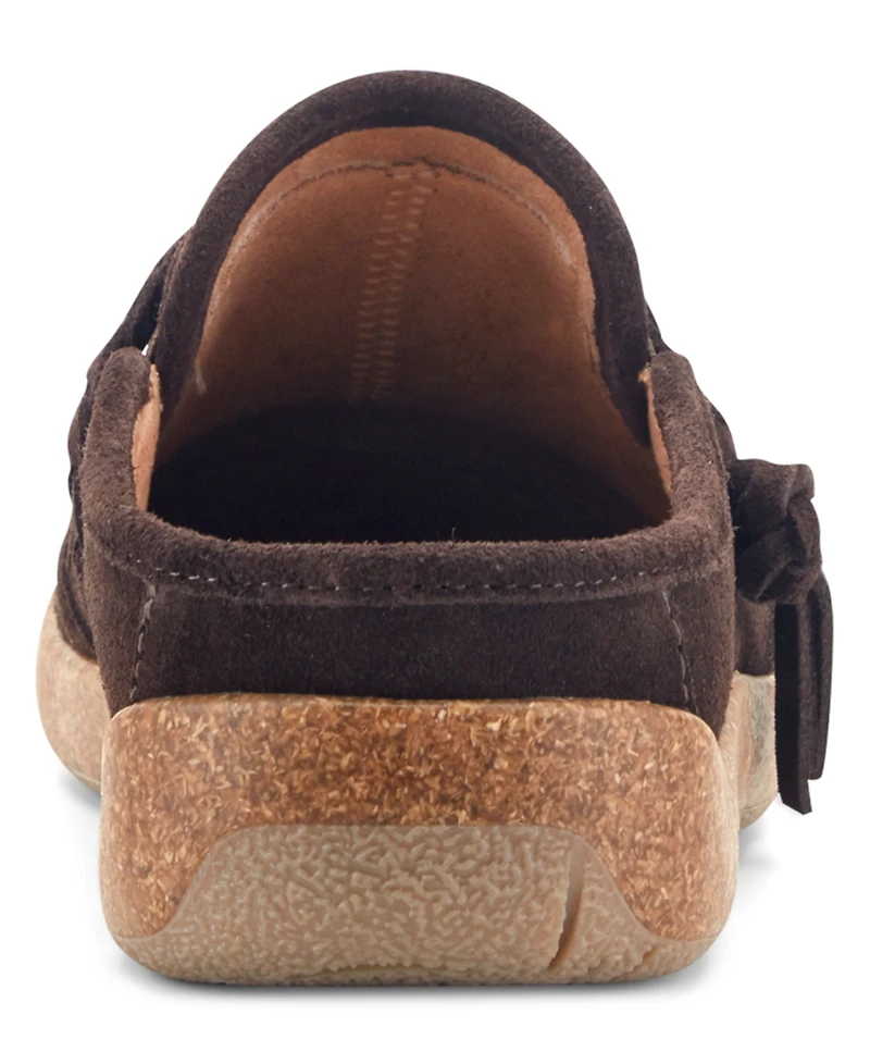 Earth Women's Rosalin Suede Braided Slip-On Clogs