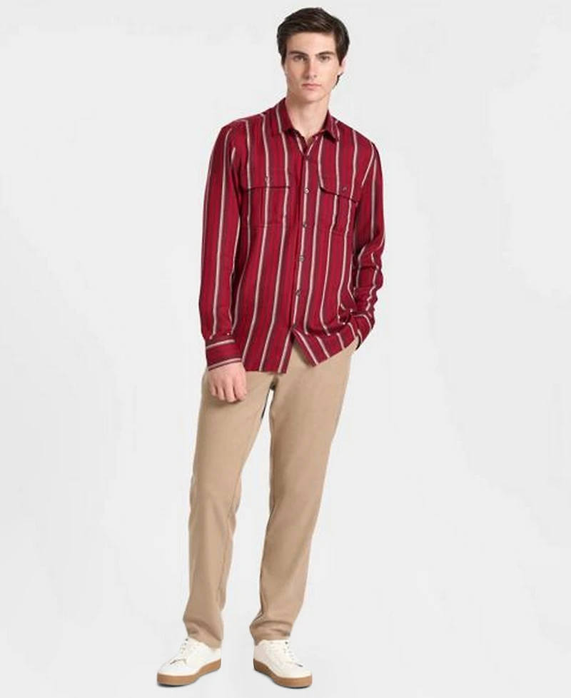 Ted by Baker Men's Russell Herri Stripe Classic-Fit Shirt