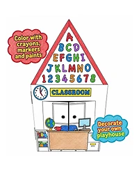 Easy Playhouse School Diy Decorating Playhouse, 48"H