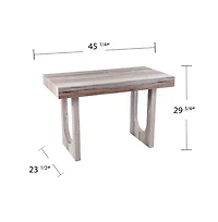 Augusta Home Chadkirk Faux Marble Writing Desk
