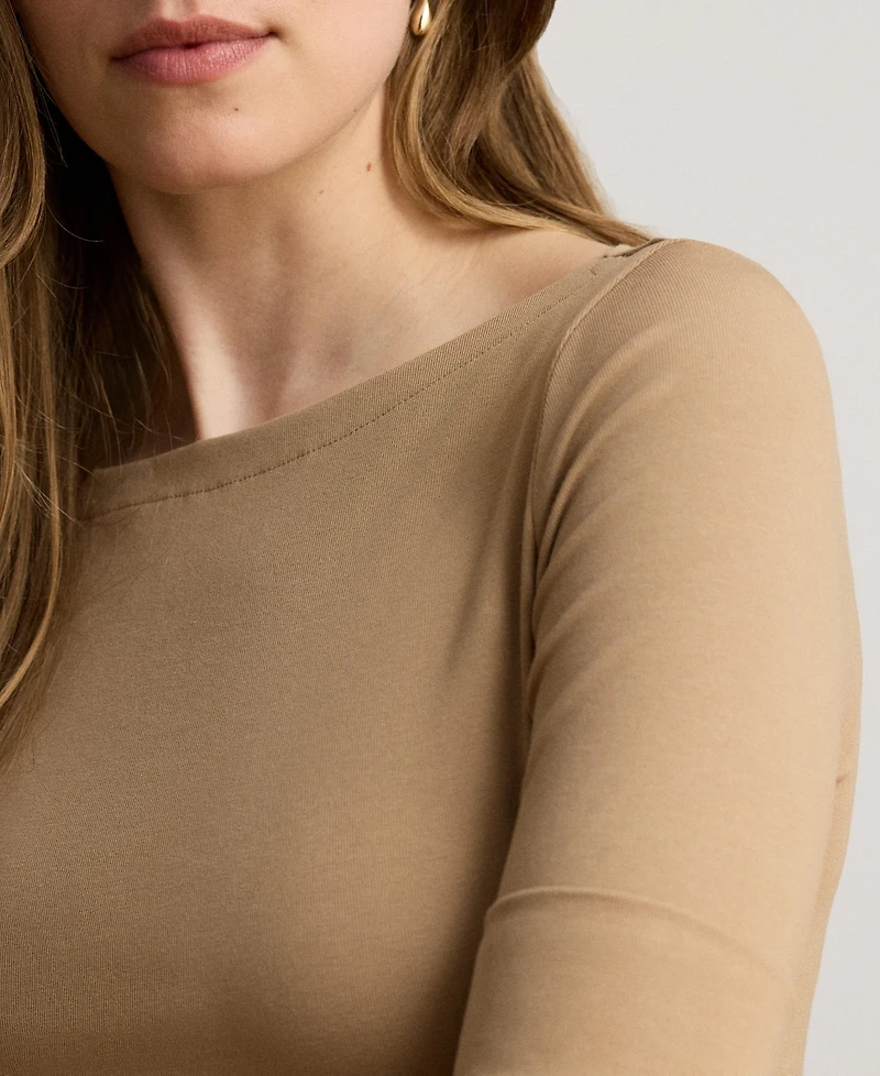 Lauren Ralph Stretch Boatneck Top