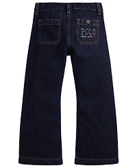 Polo Ralph Lauren Girls' 2T-6X Logo Flared Jeans