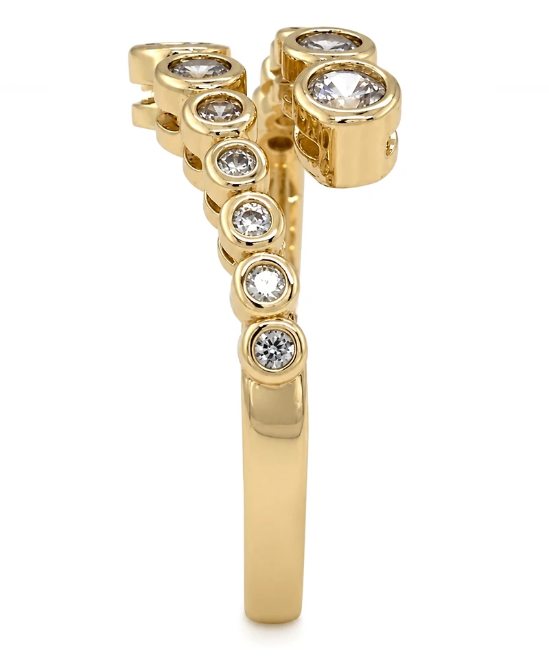 And Now This Cubic Zirconia Bypass Ring
