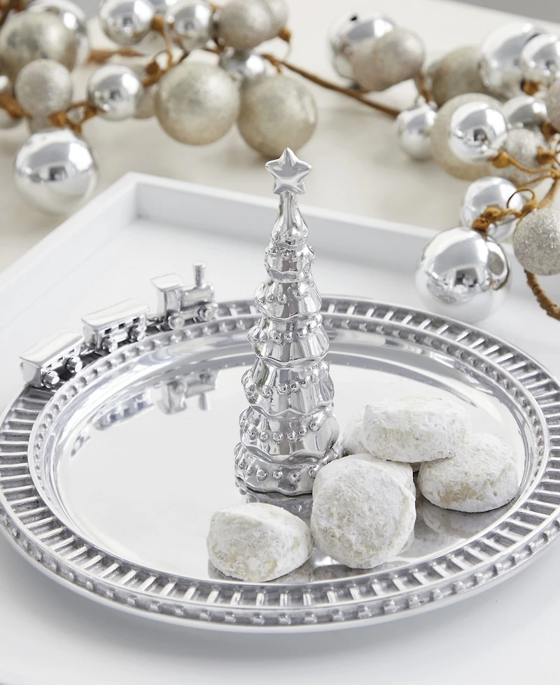 Mariposa Christmas Tree Train Sandcast Aluminum Server
