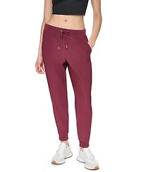 Dkny Women's Tech Ottoman Cuffed High Rise Joggers