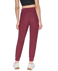 Dkny Women's Tech Ottoman Cuffed High Rise Joggers