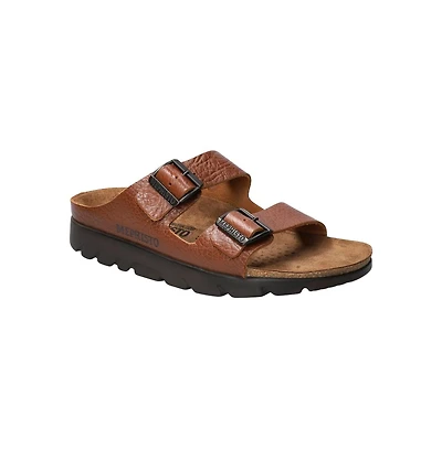 Mephisto Zonder Premium Full-Grain Leather Open Toe Buckle Closure Sandal