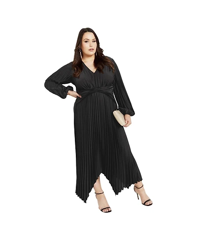 Avenue Plus Size Eve Pleat Dress
