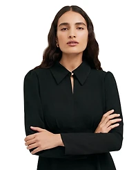 Finery London Women's Sabine Long Sleeve Collared Short Dress