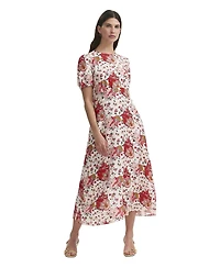 Finery London Women's Lili Short Sleeve Midi Tea Dress