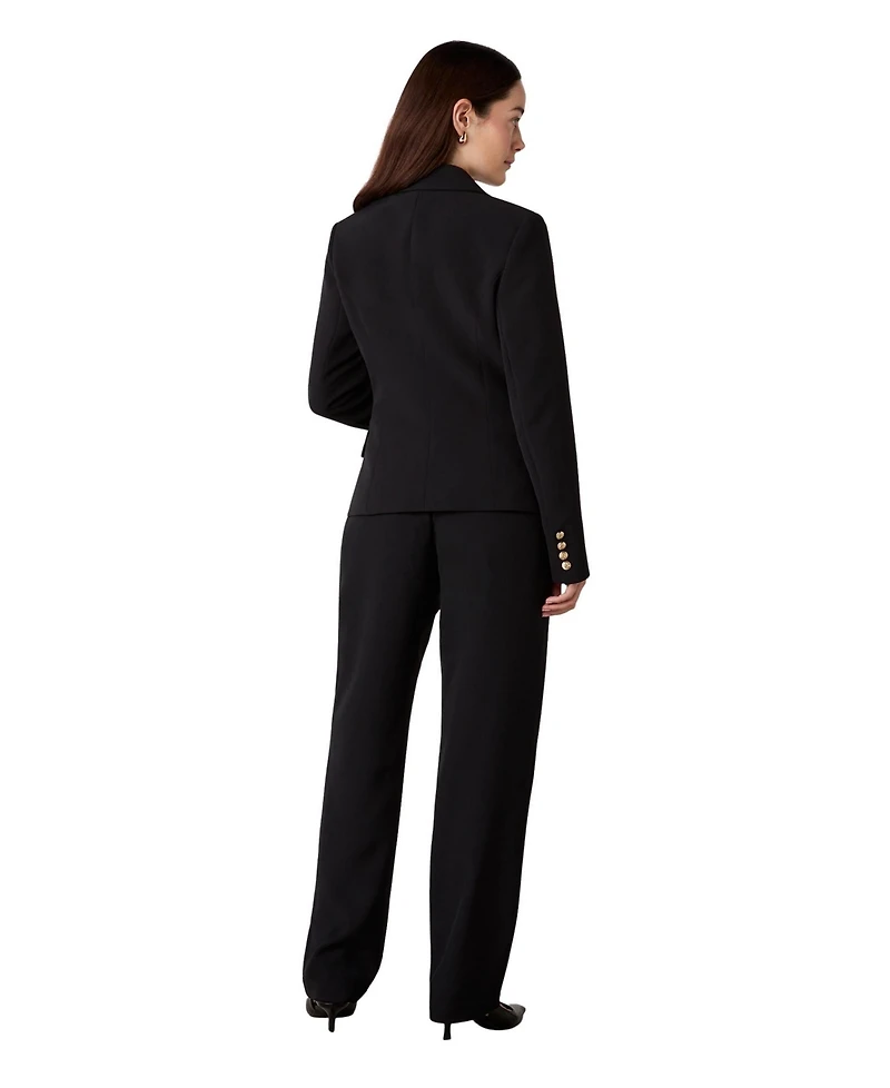 Finery London Women's Lydia Long Sleeve Button Detail Blazer