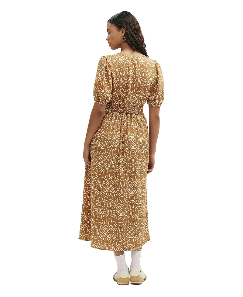 Finery London Women's Kiara Printed V-Neck Midi Dress
