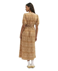Finery London Women's Kiara Printed V-Neck Midi Dress