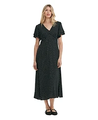 Finery London Women's Saskia Polka Dot Midi Tea Dress
