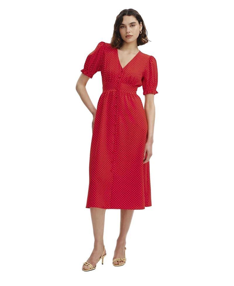 Finery London Women's Samantha Button Down Midi Dress