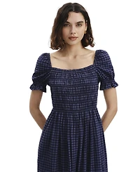Finery London Women's Dawn Short Sleeve Square Neck Midi Dress
