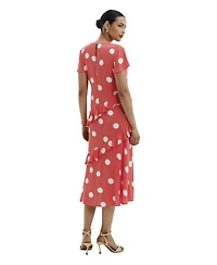 Finery London Women's Sierra Asymmetric Ruffle Dress