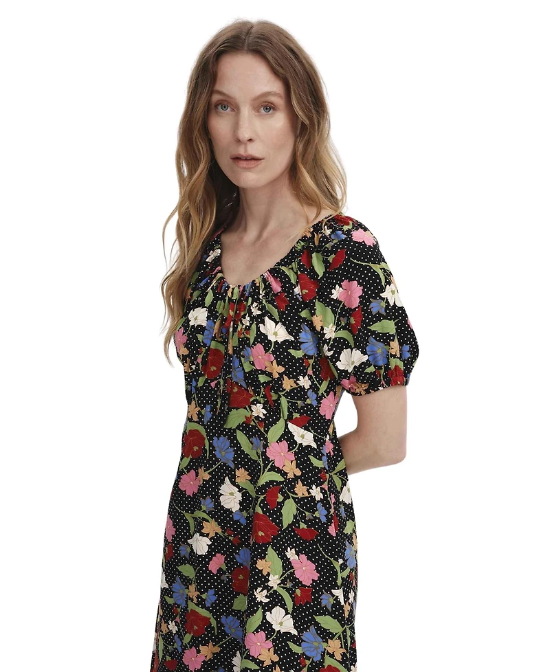 Finery London Women's Jada Puff Sleeve Midi Dress