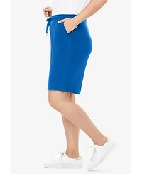 Woman Within Plus Sport Knit Short