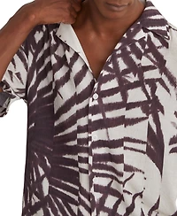Reiss Men's Shindora Plisse Cuban-Collar Shirt