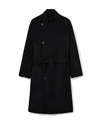Reiss Men's Selation Wool-Blend Blindseam Belted Overcoat