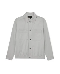 Reiss Men's Penge Brushed Wool-Blend Twin-Pocket Overshirt