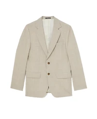 Reiss Men's Vita Wool-Blend Pin-Check Single-Breasted Classic-Fit Blazer