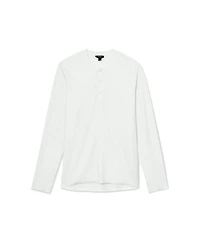 Reiss Men's Francisco Ribbed Regular-Fit Henley T-Shirt