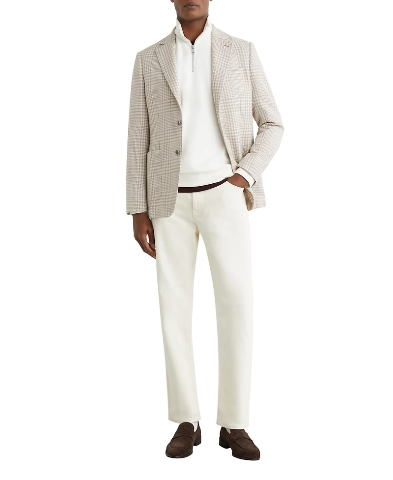 Reiss Men's Bardo Cotton-Wool Blend Classic-Fit Check Blazer