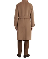 Reiss Men's Selation Wool-Blend Belted Long Overcoat