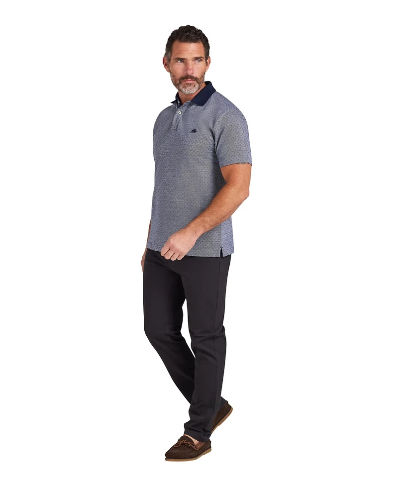 Raging Bull Men's Big & Tall Short-Sleeve Dobby Jersey Polo Shirt