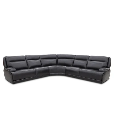 Atlas 5-Piece Dual Motion Sectional Sofa, Macy's Exclusive