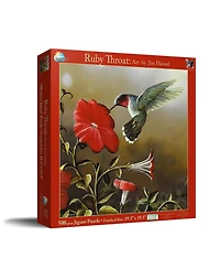 SunsOut Ruby Throat 500-Piece Interlocking Bird Jigsaw Puzzle, Ages 15+