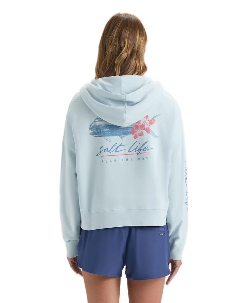 Salt Life Women's Mahi Bloom Cropped Hoodie