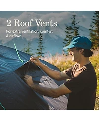 Coleman PEAK1 4-Person Premium Waterproof Backpacking Tent with Rainfly and Footprint