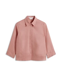 Hobbs London Women's Nita Three-Quarter Sleeve Linen Shirt
