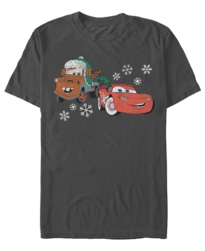 Fifth Sun Men's Pixar Cars Graphic Holiday T-Shirt