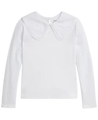 Polo Ralph Lauren Girls' 7-16 Ruffled Cotton Jersey T-Shirt