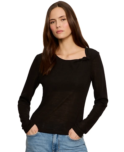 Sanctuary Women's Suki Long-Sleeve Twist T-Shirt