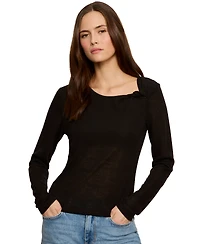 Sanctuary Women's Suki Long-Sleeve Twist T-Shirt