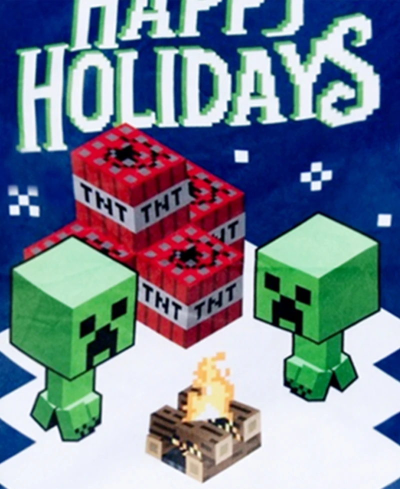 Ame Boys' 6-12 Minecraft Holiday Pajama, 2-Piece Set